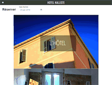 Tablet Screenshot of hotel-kalliste-ajaccio.com